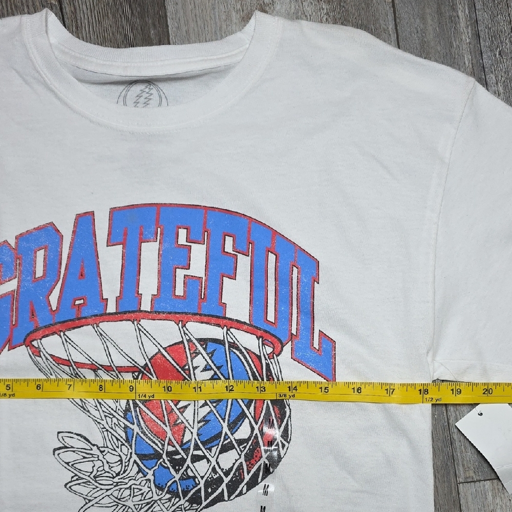 Grateful Dead | Basketball Graphic Tee Shirt "Steal Your Face" Skull Sz Md *NWT - Picture 4 of 6